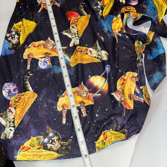 Galaxy Space Cats Taco Sleeveless new Sz M
Scoop Neck A Line Midi Dress whimsy - Picture 3 of 5